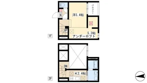 Classe上流【101号室】の間取り