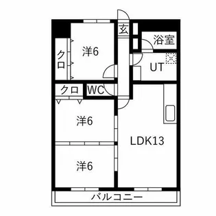 グランドメゾン徳川東【3階】の間取り