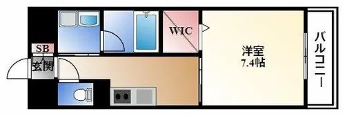 GRAND ESPOIR IZUMI【12階】の間取り