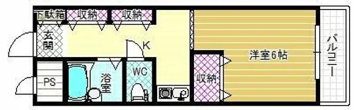 松原水道会館【2階】の間取り