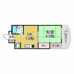 マンション和光【2階】の間取り