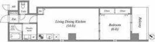 Broad阿倍野阪南町Residence【6階】の間取り