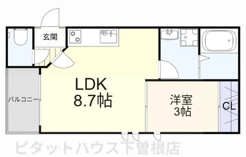 CONFORTIA安部山公園【101号室】の間取り