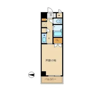 ボヌワールスガノ【303号室】の間取り