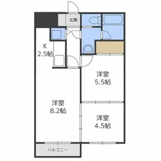 グラード元町【5階】の間取り