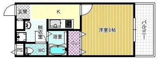 アンプルールフェールREALIFEⅡ【1階】の間取り