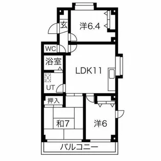 プリミエール藤江I【3階】の間取り