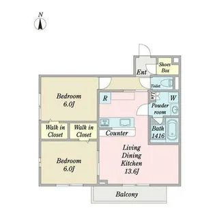 トッティ【3階】の間取り