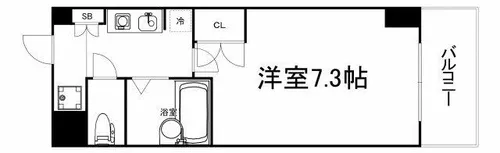 アーデン森之宮【8階】の間取り