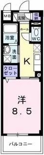 サニーキャンプ東雲Ⅱ【1階】の間取り