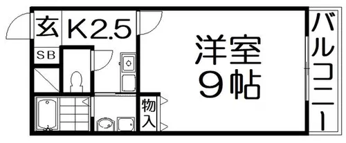 アンプルールモンターニュ【1階】の間取り