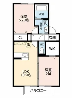 ベルコート B棟【205号室】の間取り