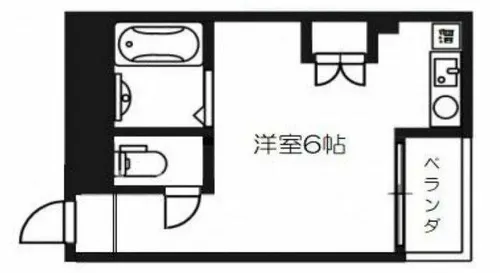 レジデンスイン梅田【8階】の間取り