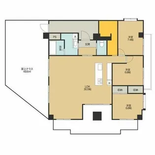 キクシンビル【7階】の間取り