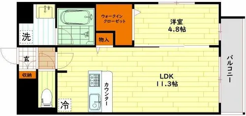 大阪府大阪市北区天神橋7丁目【マンション】の間取り