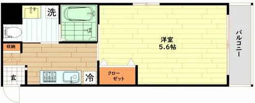 大阪府大阪市中央区久太郎町1丁目【マンション】の間取り