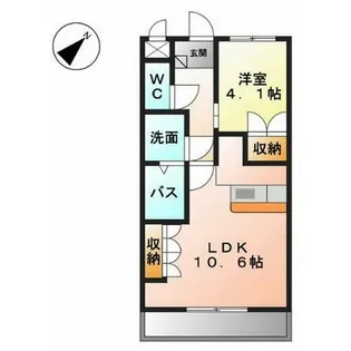 サンハイツ【2階】の間取り