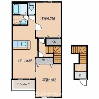 マルラニ ハレ【2階】の間取り