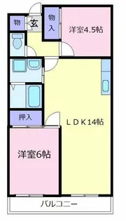 ロイヤルハイツ一津屋【3階】の間取り