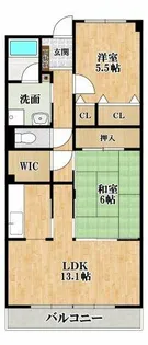 エクセレント【1階】の間取り