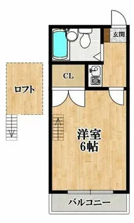 レジスコート松原【2階】の間取り