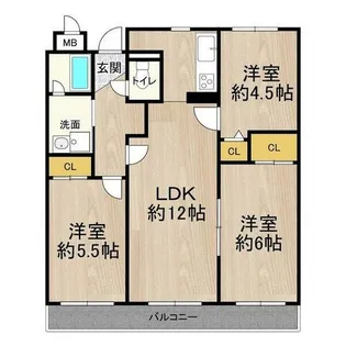 マンション・フォルツーナ【402号室】の間取り