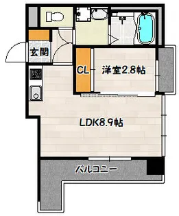 SDグランツ神戸水木通【2階】の間取り