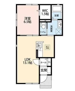 エルメゾンOGURA【101号室】の間取り