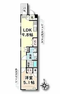 愛知県名古屋市瑞穂区東栄町6丁目【アパート】の間取り