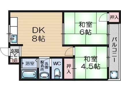メゾン富田【303号室】の間取り