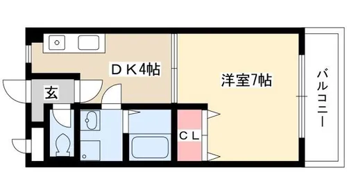 コム・シェ・ソワ【4階】の間取り