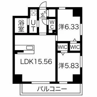 LIVEFLAT吹上【7階】の間取り