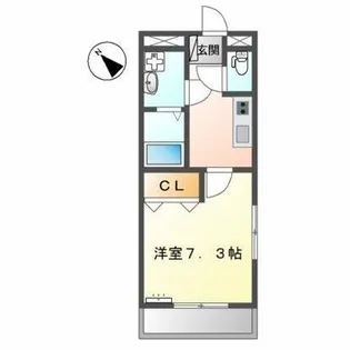 フローラル・ハイツ【201号室】の間取り