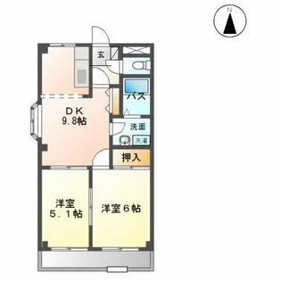 エクレール【1階】の間取り