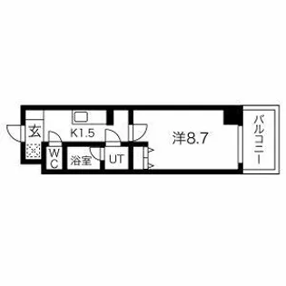 ヴァンキッシュ【8階】の間取り