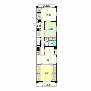 パラシオンJ・S【2階】の間取り