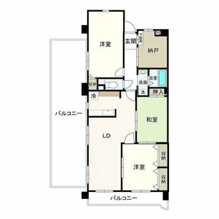 パラシオンJ・S【4階】の間取り