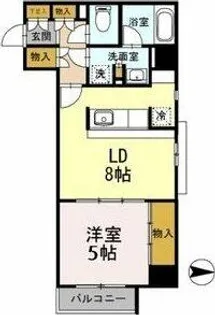 カスタリア栄【8階】の間取り