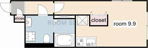 LUORE吹上(ルオーレフキアゲ)【3階】の間取り