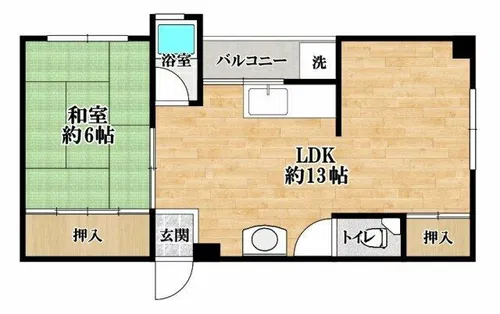 富士ハイツ【2階】の間取り