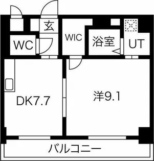 Casone asso(カゾーネアッソ)【4階】の間取り