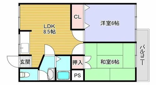 ジョバンニアドニス【4階】の間取り