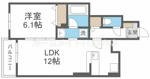 コート・ド・ボーヌ深江南北棟【1階】の間取り