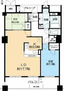 ジオタワー西宮北口【7階】の間取り
