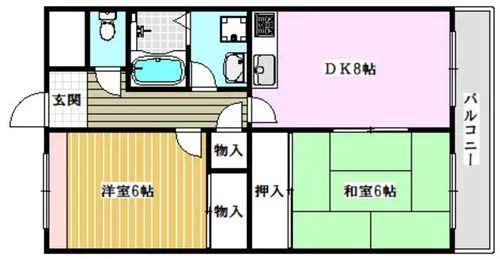 ラウレールヒラタ【3階】の間取り
