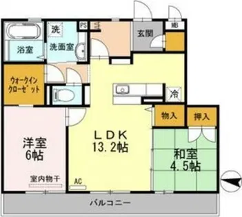 ソレアード嵯峨【3階】の間取り