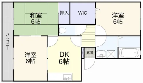 ボナール水島【205号室】の間取り