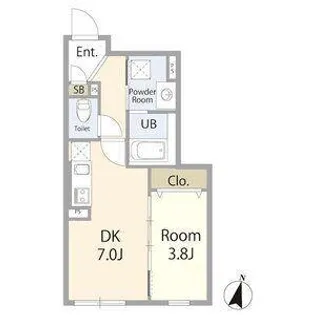 リーデンス名古屋駅西【404号室】の間取り