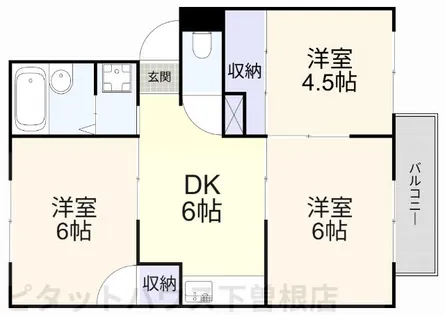 プレジール遠藤【202号室】の間取り