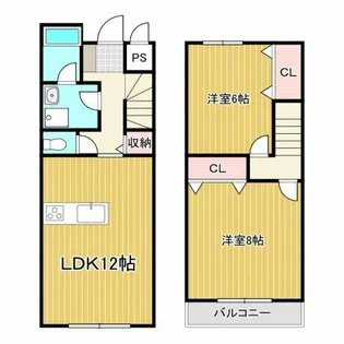 スマイルM&E東館【E-1号室】の間取り